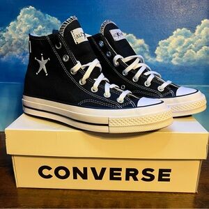 CONVERSE x Stüssy Chuck 70 Hi Unisex in Black/White